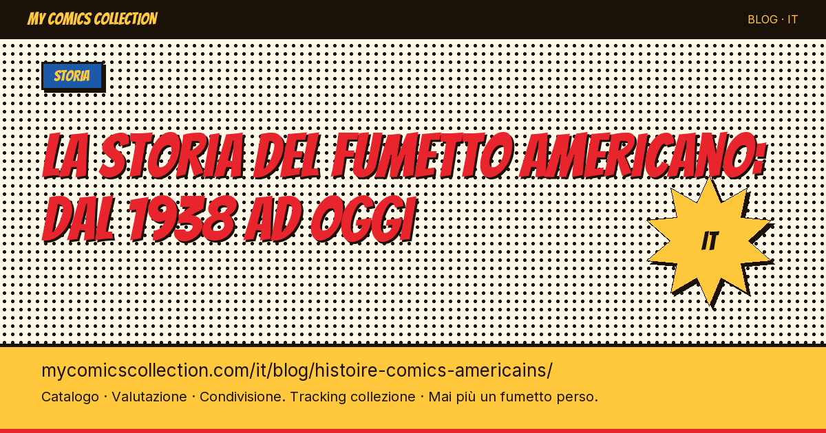 La storia del fumetto americano: dal 1938 ad oggi — illustrazione articolo