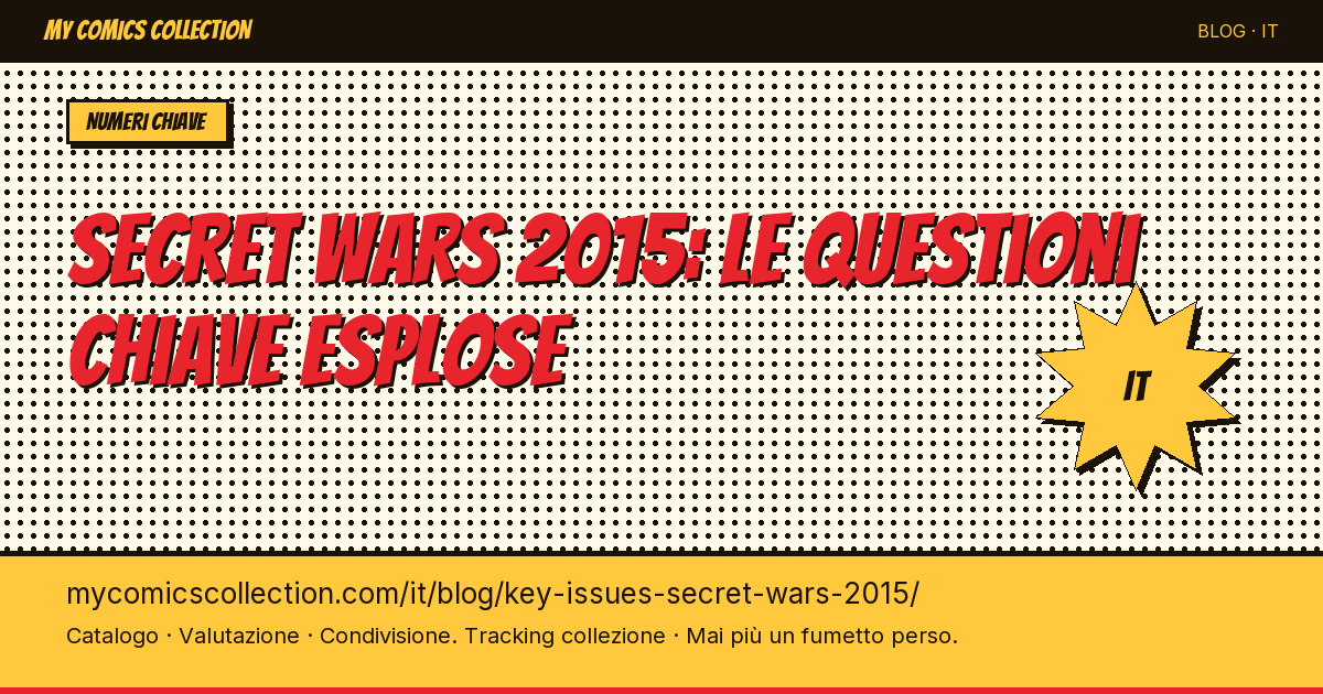 Secret Wars 2015: le questioni chiave esplose — illustrazione articolo