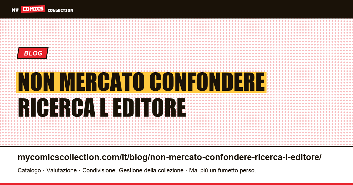 Non è il mercato a confondere la ricerca, è l'editore — illustrazione articolo