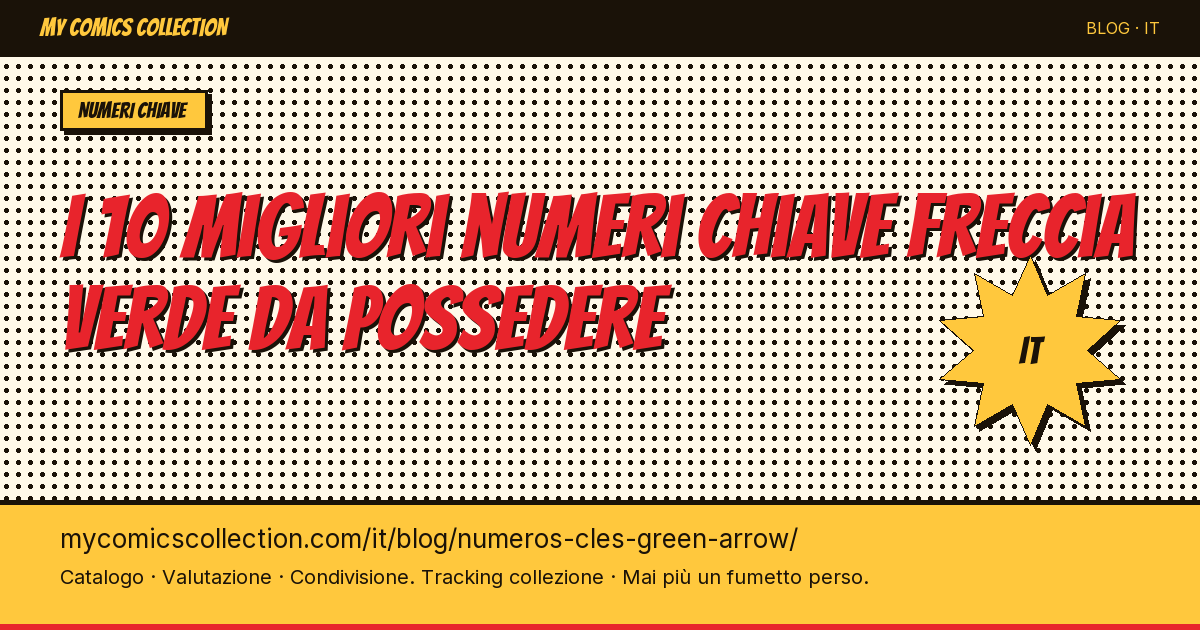 Top 10 des numéros clés Green Arrow à posséder — illustrazione articolo