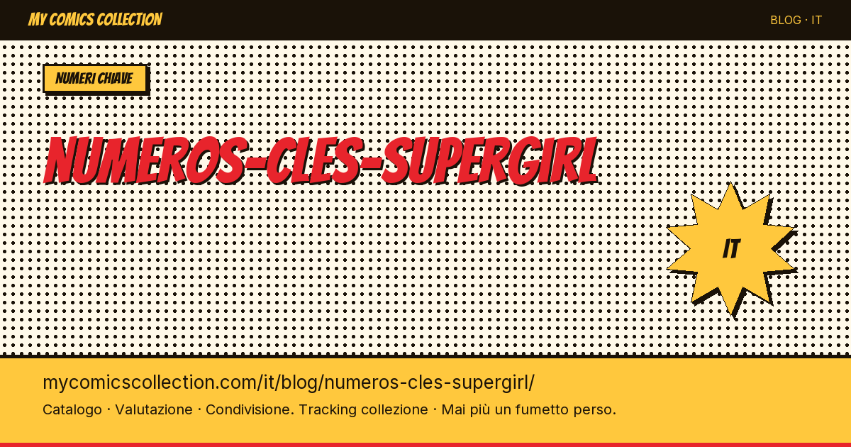 Numeri chiave di Supergirl — illustrazione articolo