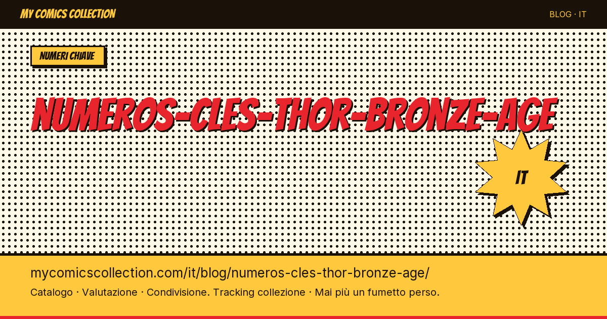 Numeri chiave di Thor nell'Età del Bronzo — illustrazione articolo