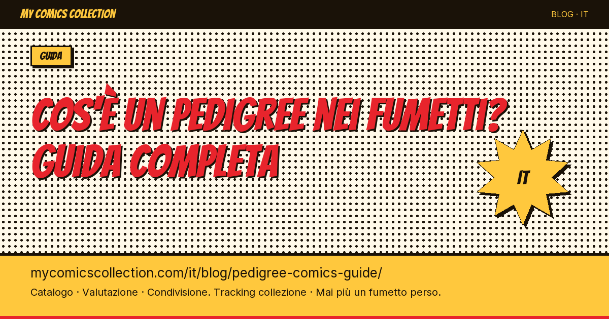 Cos'è un pedigree nei fumetti? Guida completa — illustrazione articolo