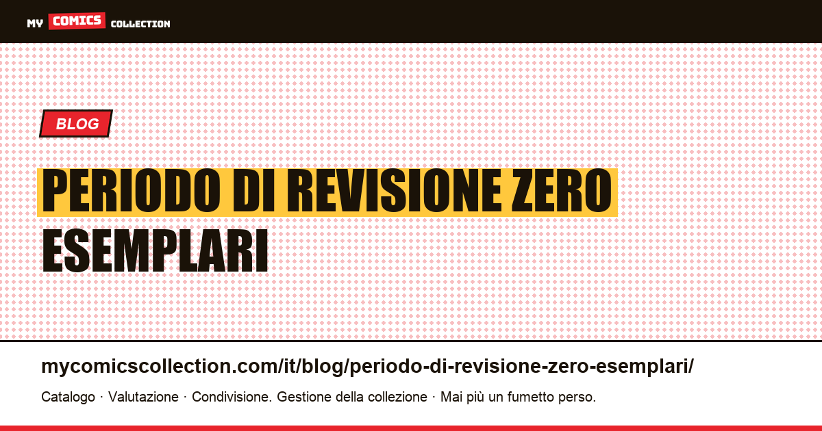 Il periodo di revisione: zero esemplari controllati su 98 — illustrazione articolo