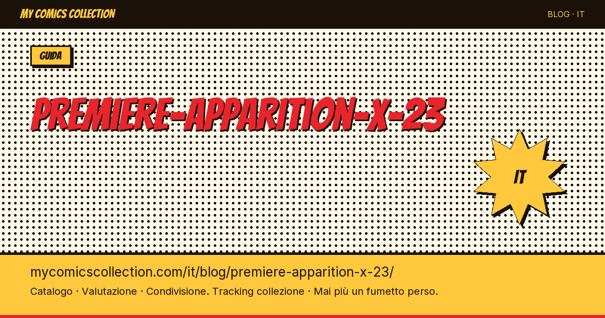 Prima apparizione di X-23 — illustrazione articolo