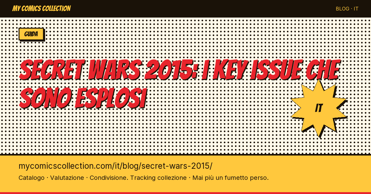Secret Wars 2015: i key issue che sono esplosi — illustrazione articolo