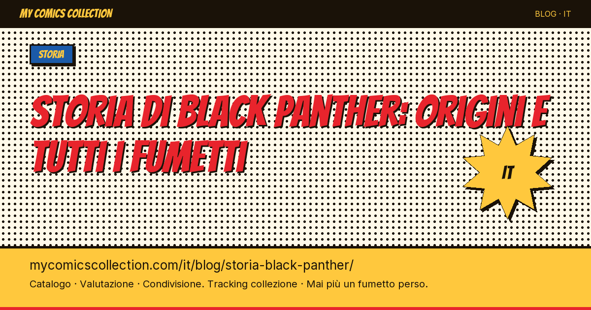 Storia di Black Panther: nascita e lista completa dei fumetti — illustrazione articolo