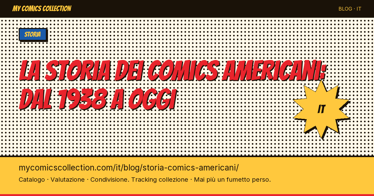 La storia dei comics americani: dal 1938 a oggi — illustrazione articolo