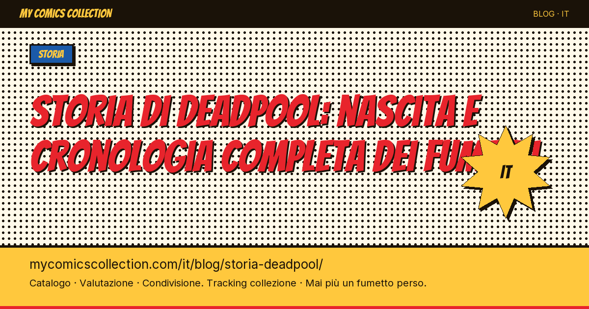 Storia di Deadpool: nascita e cronologia completa dei fumetti — illustrazione articolo