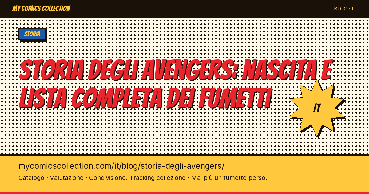Storia degli Avengers: nascita e cronologia completa dei fumetti — illustrazione articolo