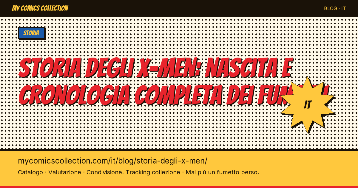 Storia degli X-Men: nascita e cronologia completa dei fumetti — illustrazione articolo