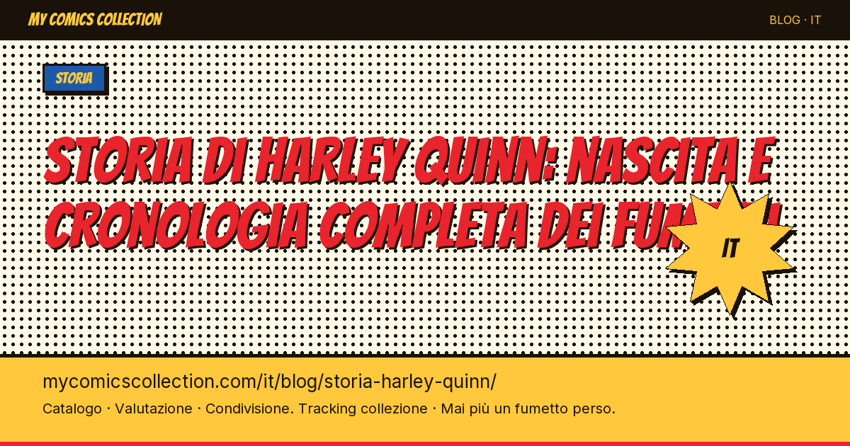 Storia di Harley Quinn: nascita e cronologia completa dei fumetti — illustrazione articolo
