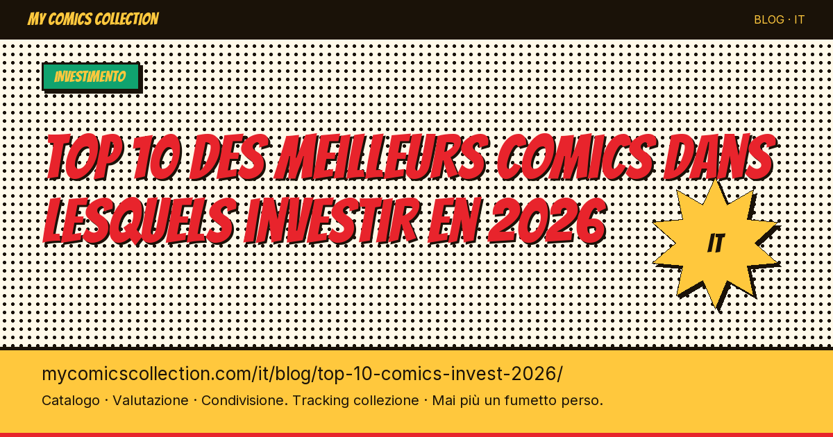 I 10 migliori fumetti su cui investire nel 2026 — illustrazione articolo