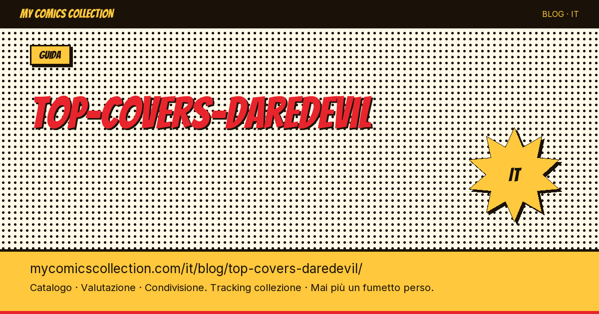 Le migliori copertine di Daredevil — illustrazione articolo