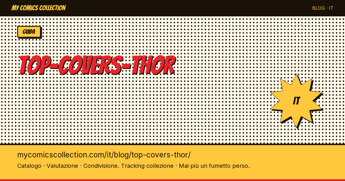 Le migliori cover di Thor — illustrazione articolo
