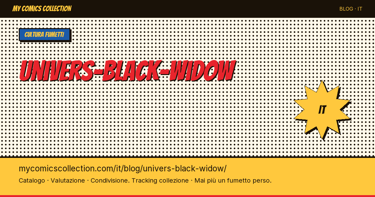 L'universo di Black Widow — illustrazione articolo