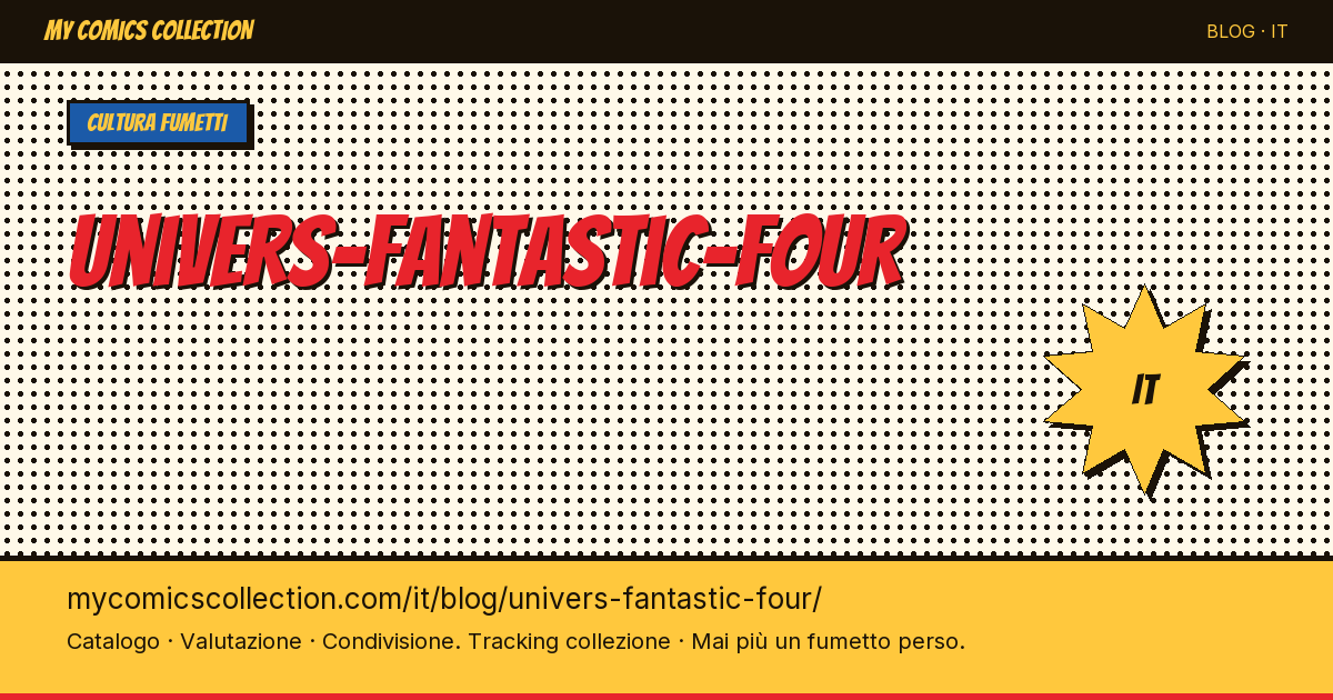 Universo Fantastic Four — illustrazione articolo