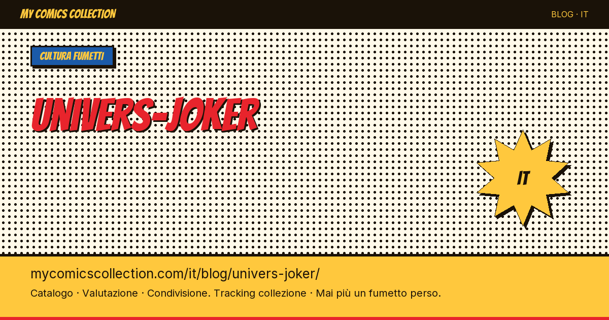 L'universo di Joker — illustrazione articolo