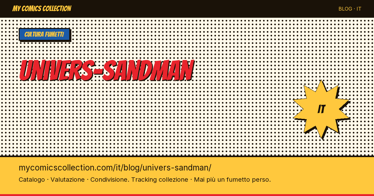 L'universo di Sandman — illustrazione articolo