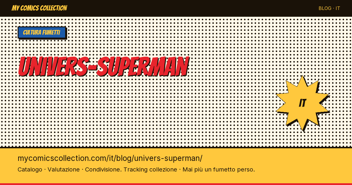 L'universo di Superman — illustrazione articolo