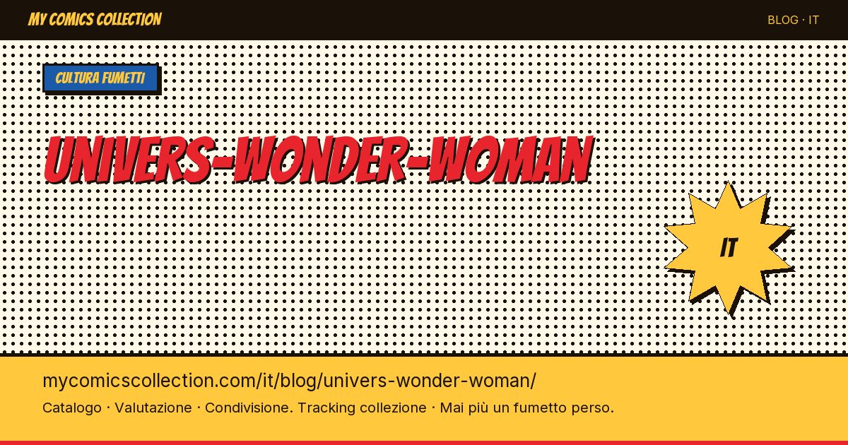L'universo di Wonder Woman — illustrazione articolo