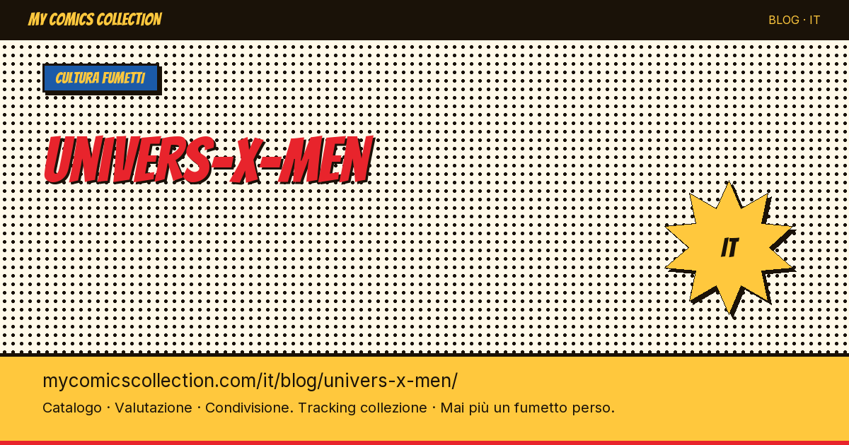 L'universo degli X-Men — illustrazione articolo