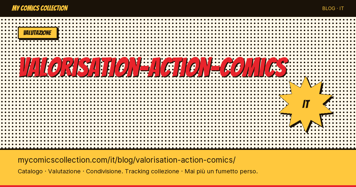 Valutazione di Action Comics — illustrazione articolo