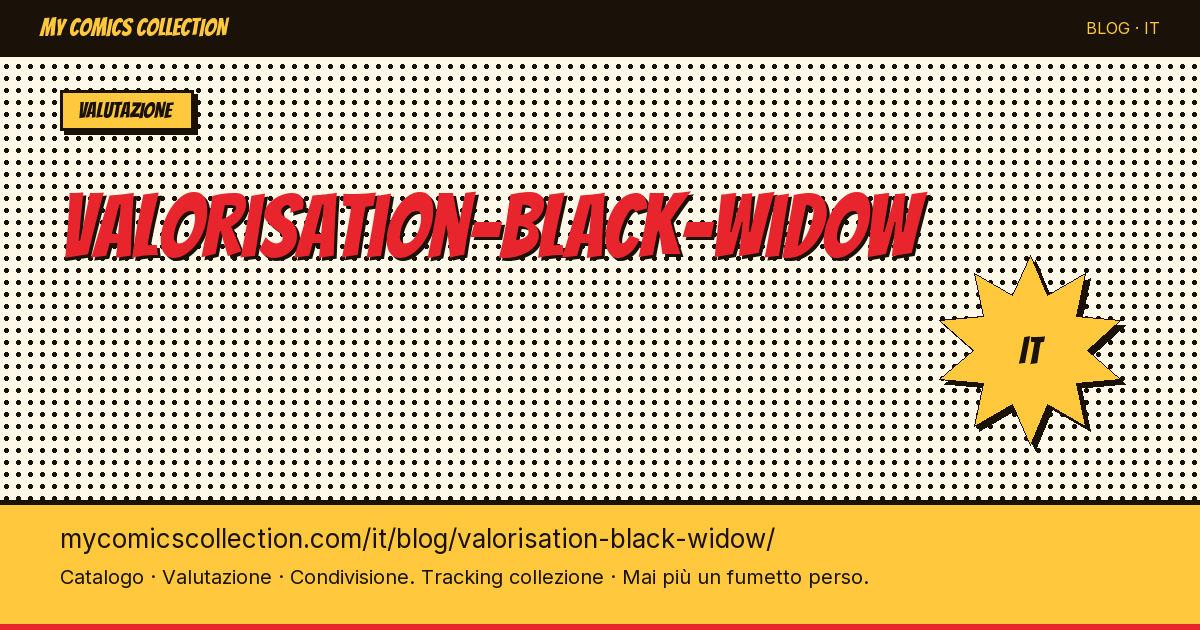Valutazione dei fumetti di Black Widow — illustrazione articolo