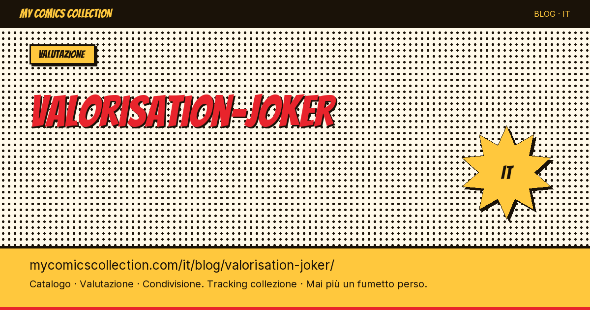 Valutazione Joker — illustrazione articolo