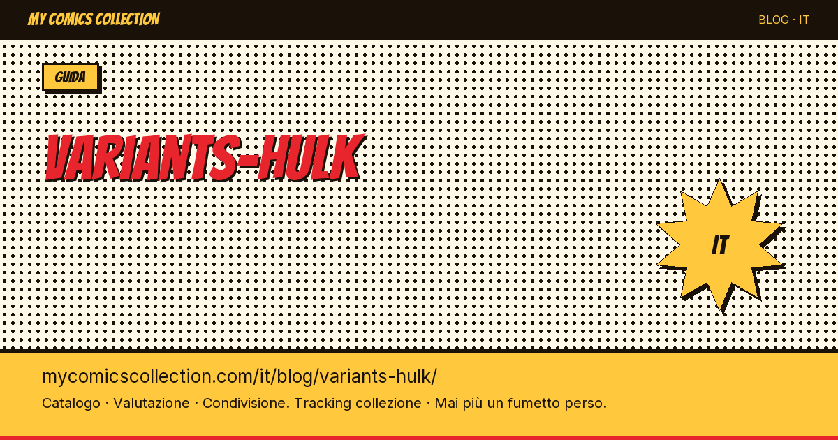 Varianti di Hulk — illustrazione articolo