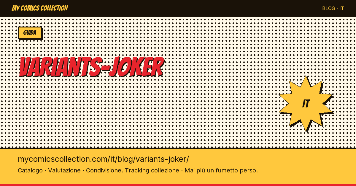 Varianti Joker — illustrazione articolo