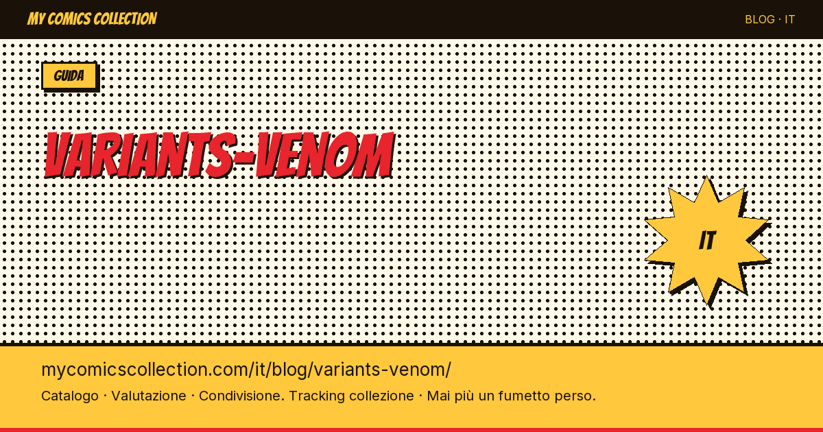 Varianti di Venom — illustrazione articolo