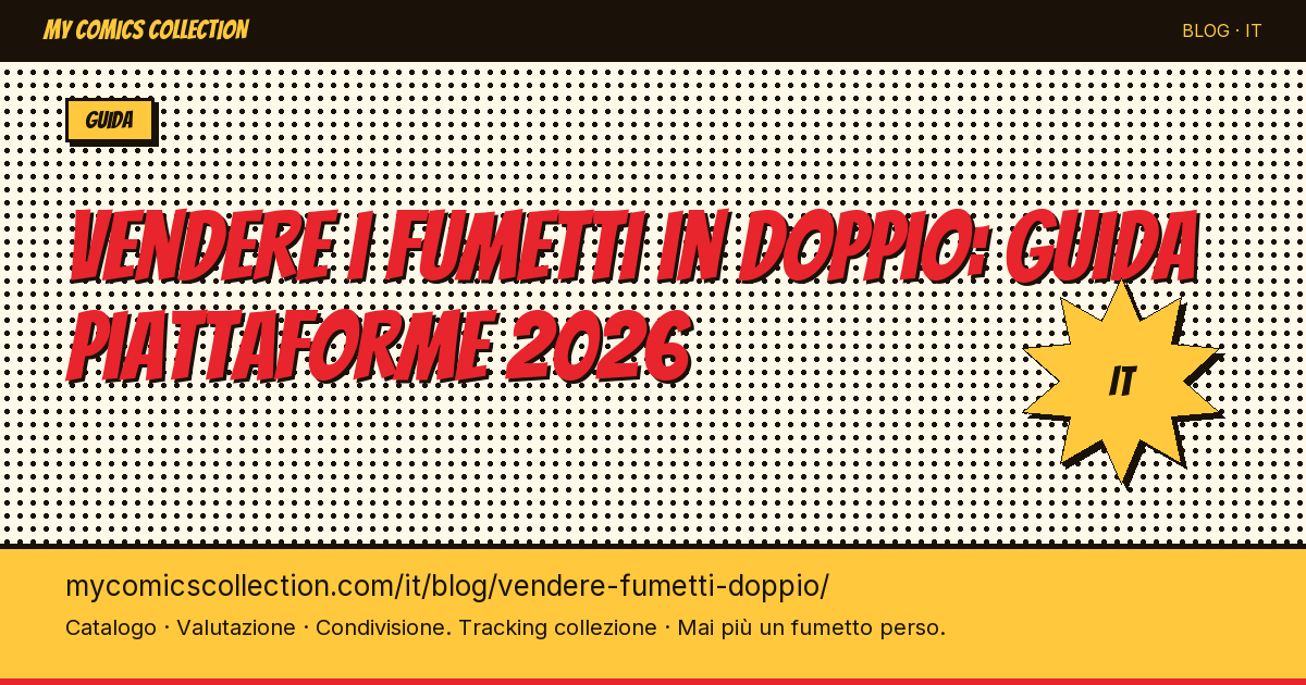 Come vendere i fumetti in doppio: piattaforme e consigli — illustrazione articolo