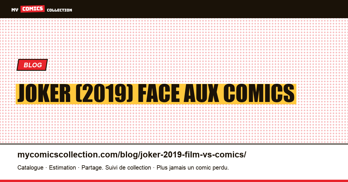 Joker (2019) : le film face aux comics d'inspiration — illustration article