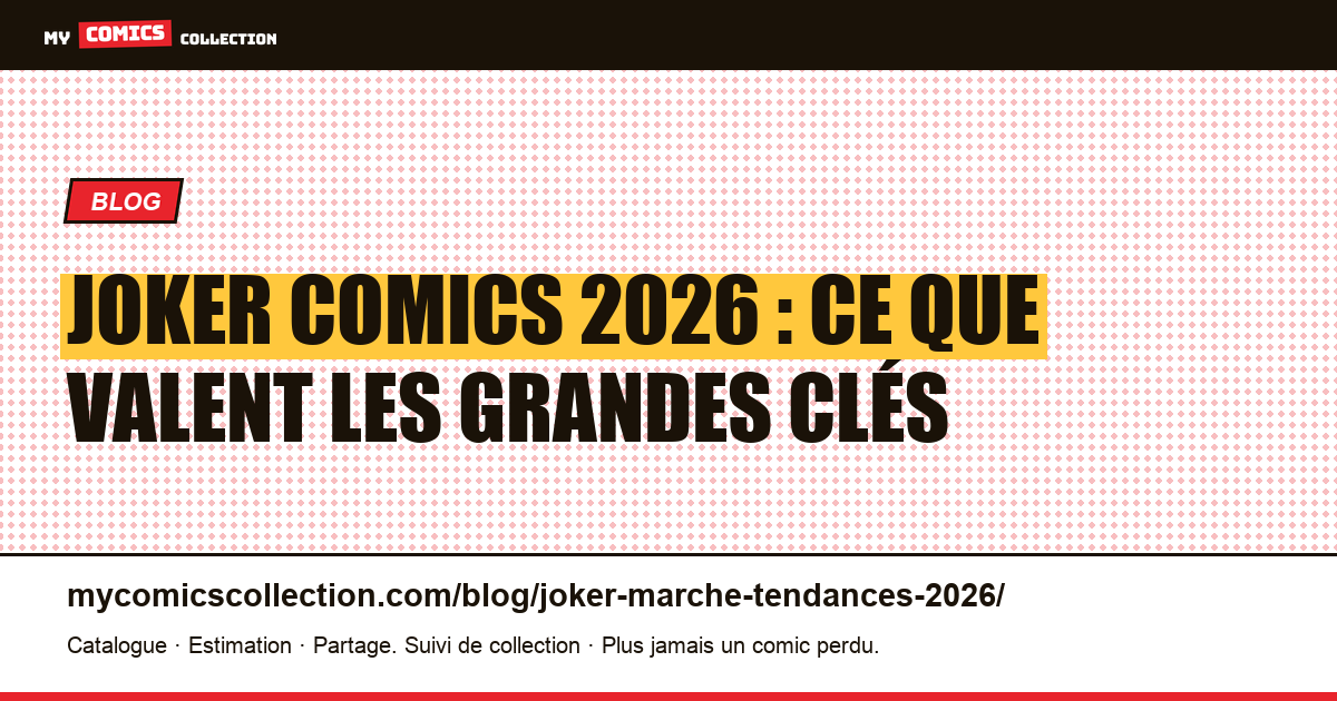 Joker : marché et tendances 2026, illustration article