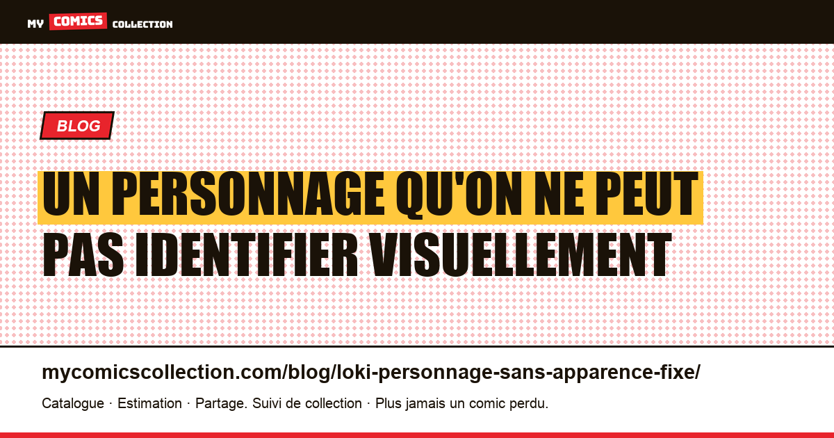 Un personnage qu'on ne peut pas identifier visuellement — illustration article