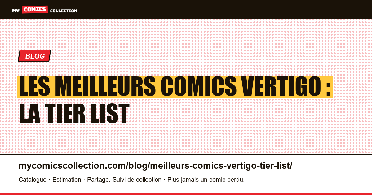 Les meilleurs comics Vertigo : la tier list — illustration article