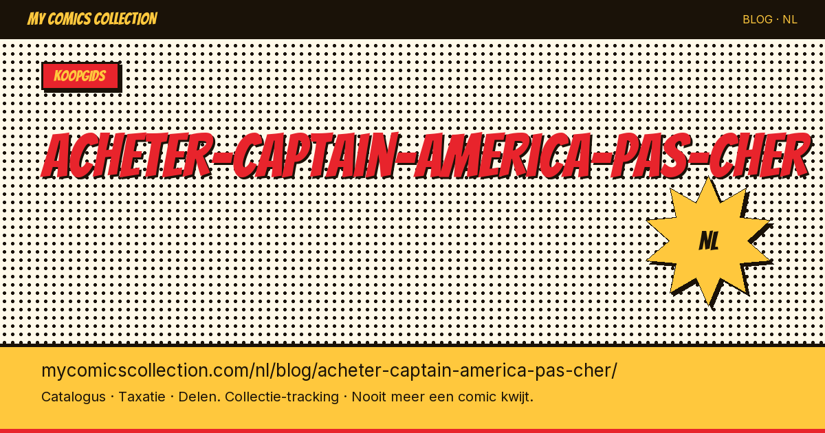 Captain America Comics Goedkoop Kopen — artikelillustratie