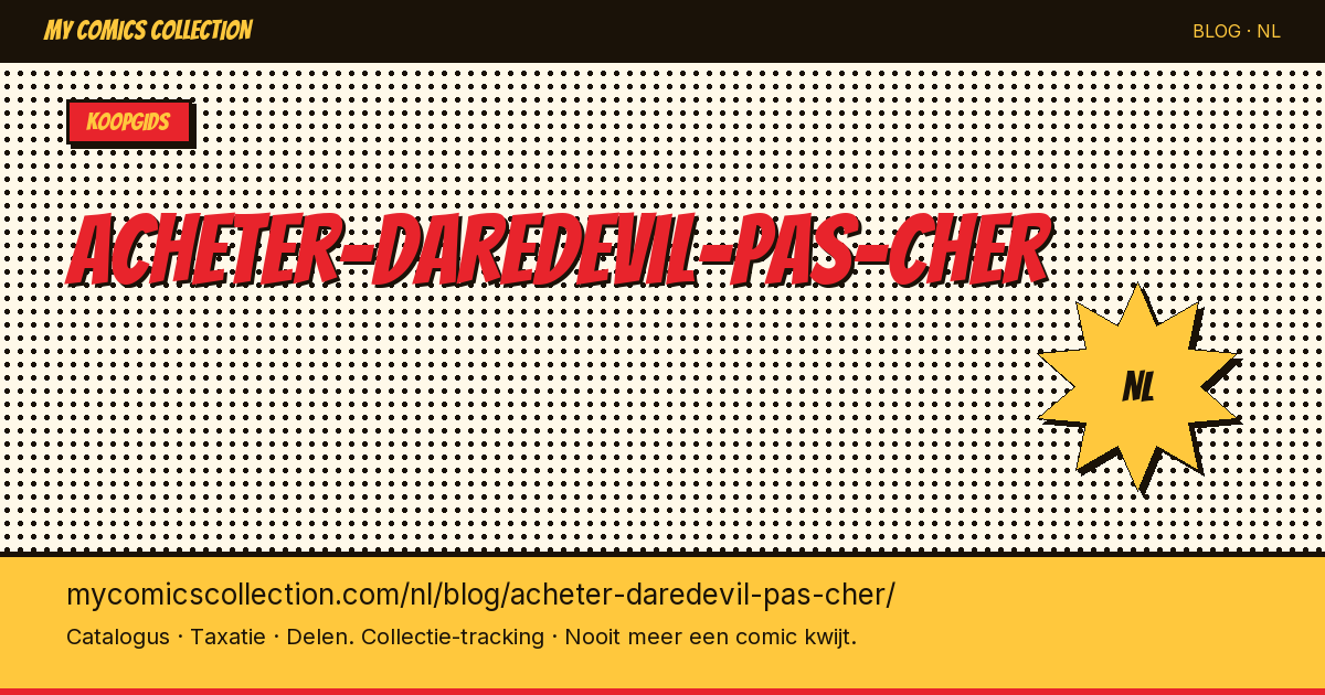 Daredevil Comics Goedkoop Kopen — artikelillustratie