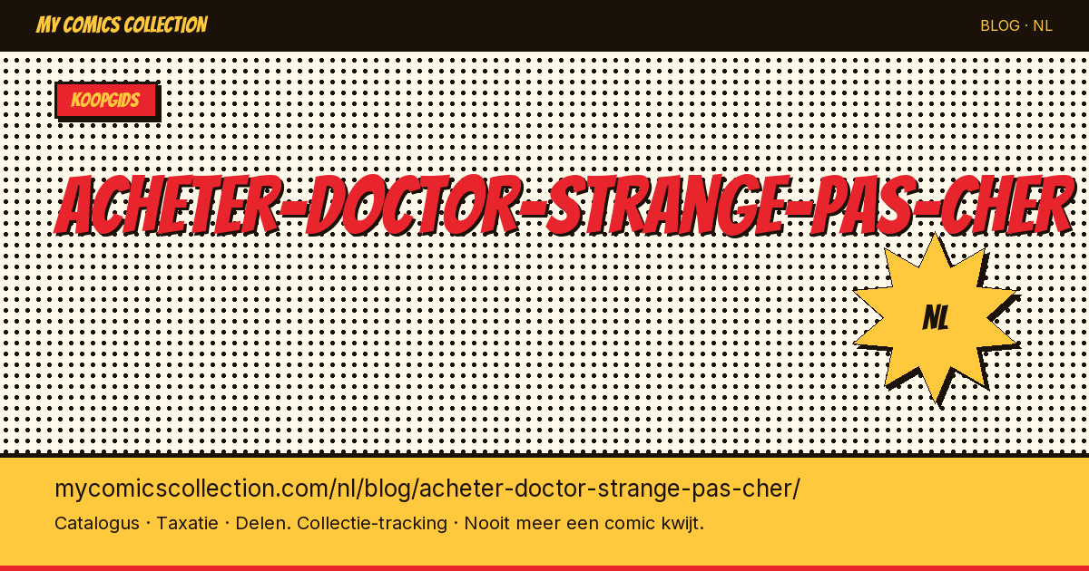 Doctor Strange comics kopen voor een goede prijs — artikelillustratie