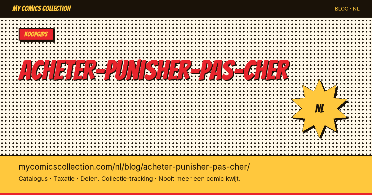 Punisher comics kopen tegen de beste prijs — artikelillustratie