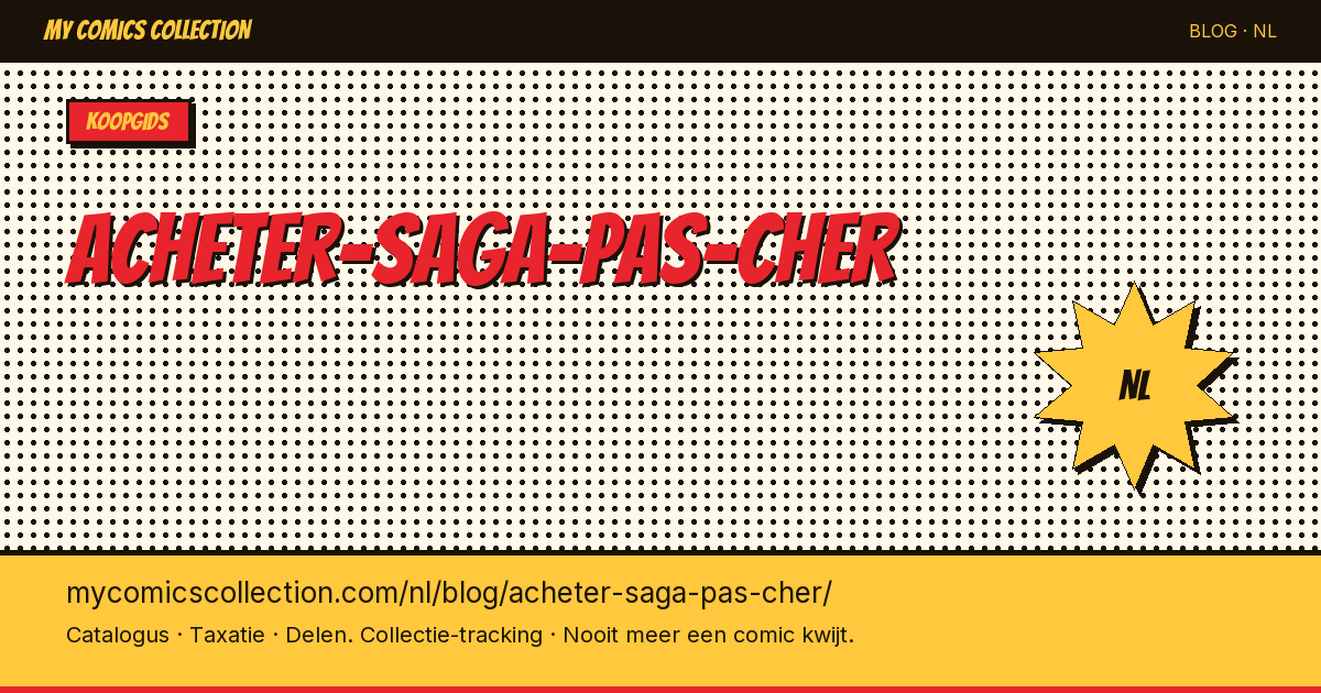 Saga Comics Goedkoop Kopen — artikelillustratie
