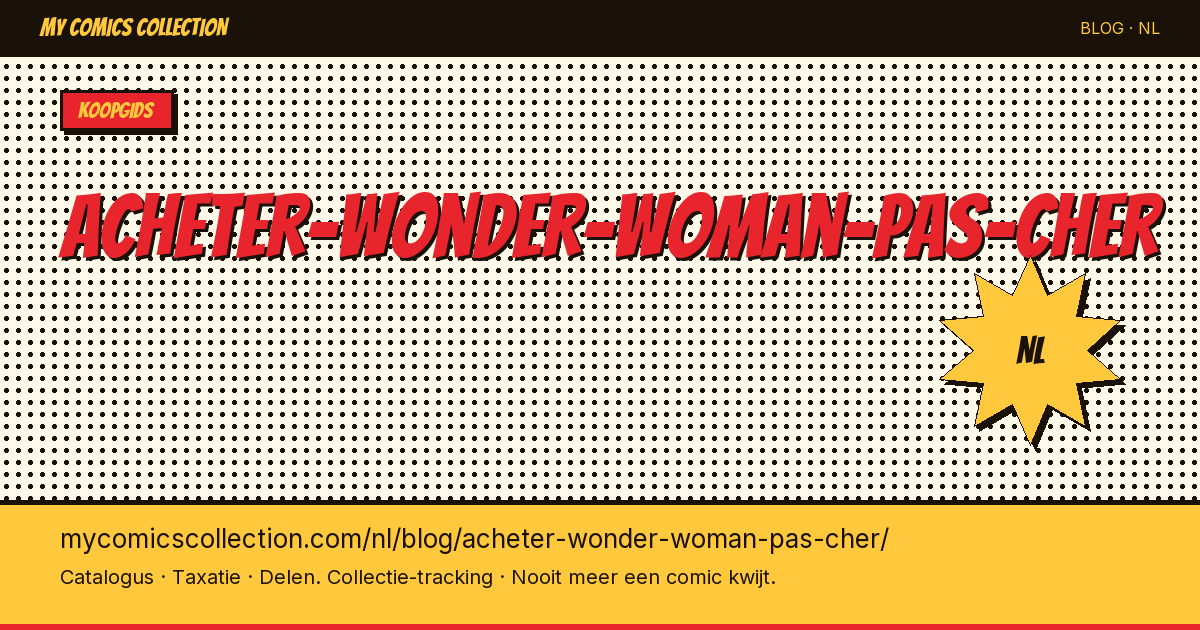 Wonder Woman comics goedkoop kopen — artikelillustratie
