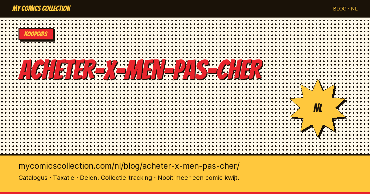 X-Men comics goedkoop kopen — artikelillustratie