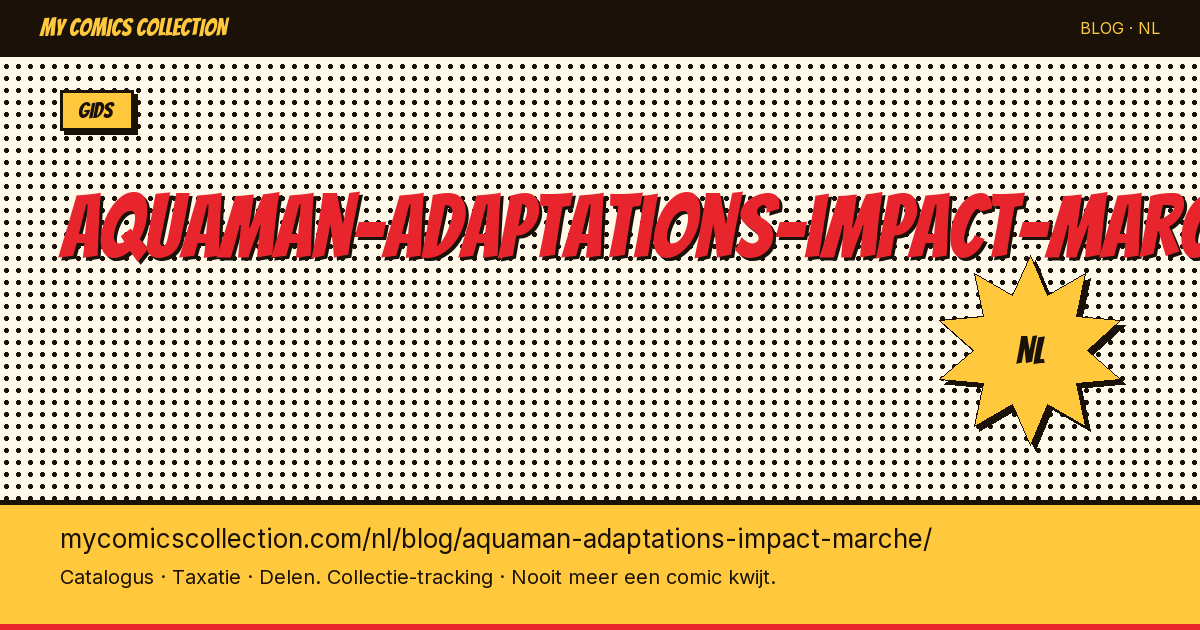 Aquaman Adaptaties: Impact op de Comicmarkt — artikelillustratie