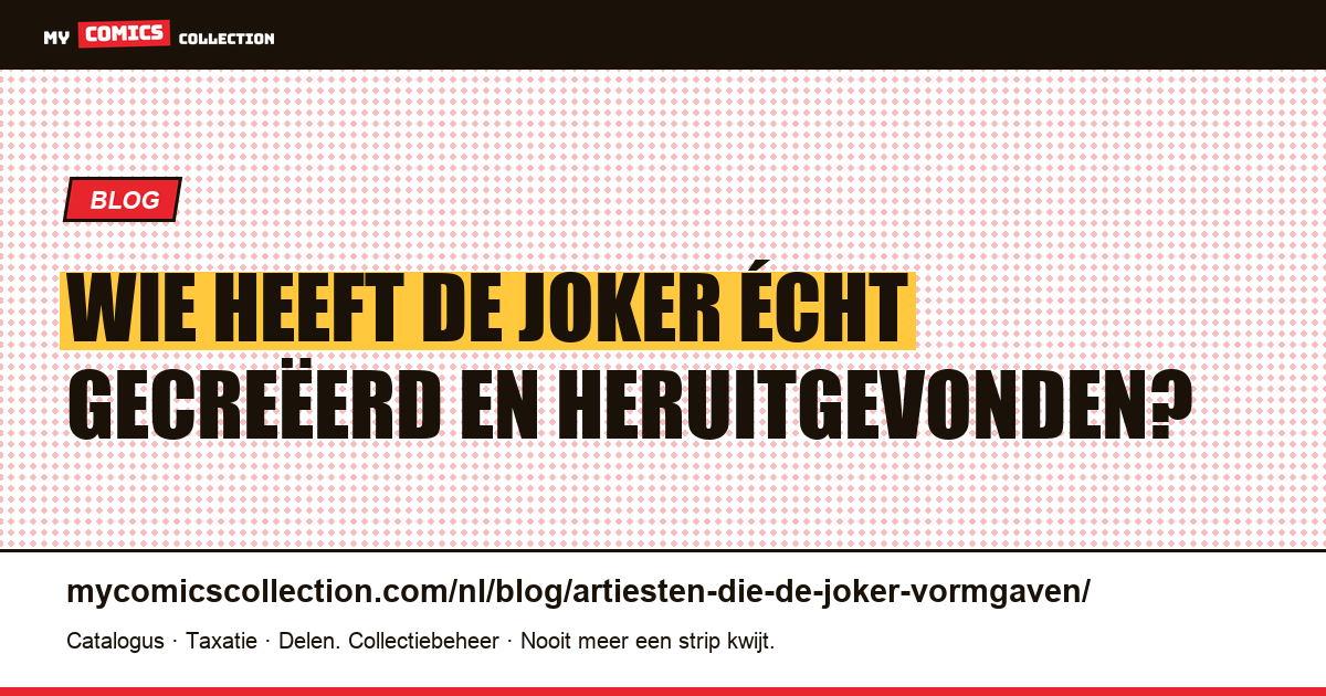 De artiesten die de Joker vormgaven, artikelillustratie
