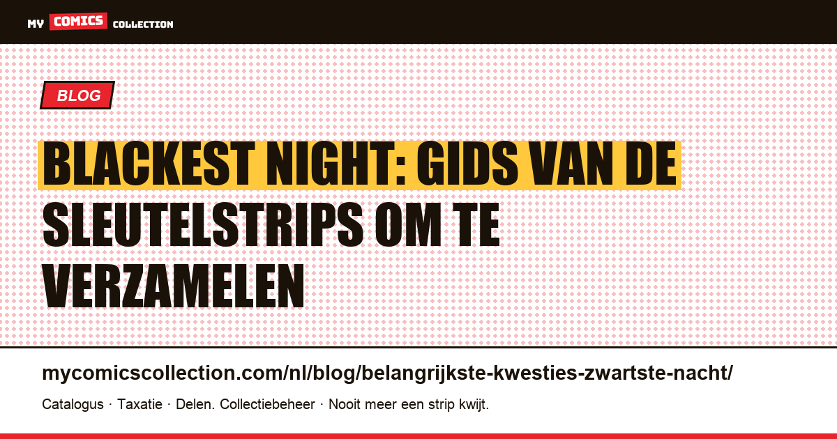 Blackest Night: gids van de sleutelstrips om te verzamelen — artikelillustratie