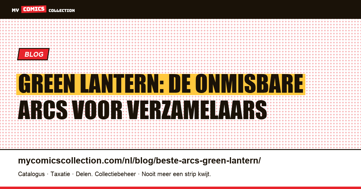 De beste verhaallijnen van Green Lantern, artikelillustratie