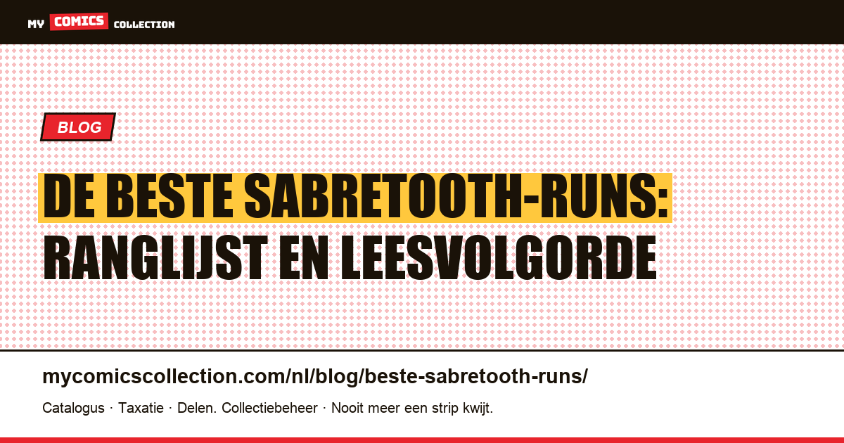 De beste Sabretooth-runs, artikelillustratie