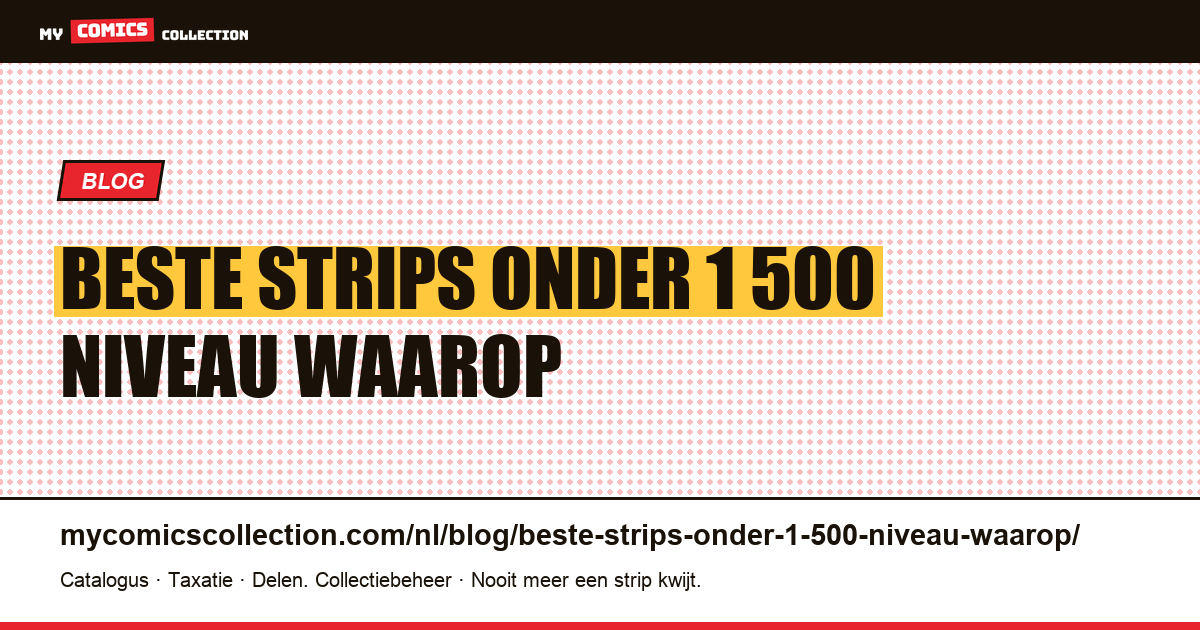 De beste strips onder € 1.500: het niveau waarop we stoppen met het kopen van niet-geverifieerde dingen — artikelillustratie